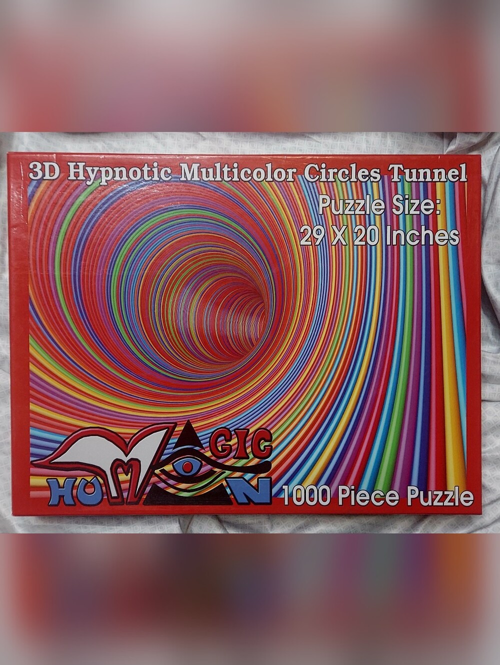 Human Magic "3D Hypnotic Multicolor Circles Tunnel" - 1000 Piece Puzzle